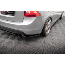 Maxton Design boční difuzory pod zadní nárazník pro Volvo S60 Mk2, černý lesklý plast ABS, R-Design