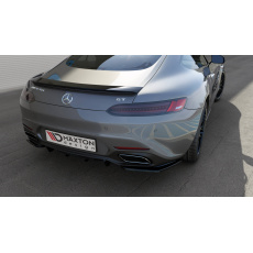 Maxton Design vložka zadního nárazníku pro Mercedes AMG GT C190, černý lesklý plast ABS