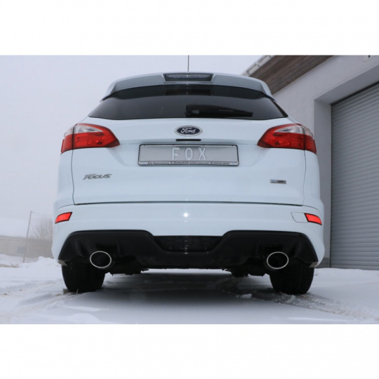 Fox Sportauspuff koncový tlumič výfuku s koncovkou 115x85 Typ 32 na obou stranách pro Ford Focus III 2012- s motorem 1.0 Fox Sportauspuff koncový tlumič výfuku s koncovkou 115x85 Typ 32 na obou stranách pro Ford Focus III 2012- s motorem 1.0