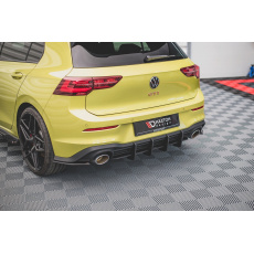 Maxton Design "Racing durability" zadní difuzor ver.2 pro Volkswagen Golf GTI Mk8, plast ABS bez povrchové úpravy, Clubsport, s červenou linkou