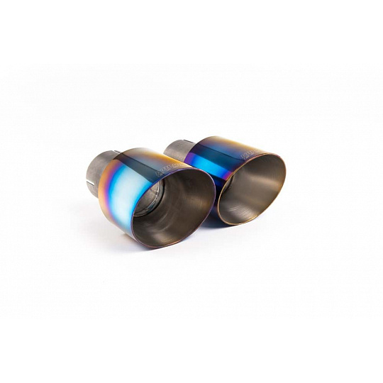 Milltek sport ValveSonic výfukový systém cat-back pro Ford Mustang 5.0 V8 GT (Fastback) 2015-2018, GT-90 dvojité titanově modré koncovky