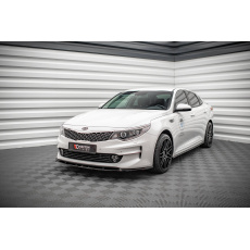 Maxton Design spoiler pod přední nárazník pro Kia Optima MK4, černý lesklý plast ABS