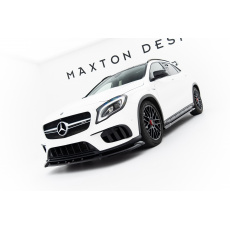 Maxton Design spoiler pod přední nárazník pro Mercedes GLA X156/AMG, černý lesklý plast ABS