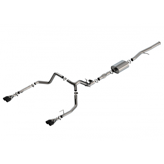 Borla Cat-Back výfukový systém "ATAK" pro Chevrolet Silverado 1500 6.2L V8, automat, 2WD/4WD, EC s STB (6'7'') 147,4'' WB/ CC s SB (5'10'') 147,4'' WB, r.v. 2024, typ koncovek: černé Borla Cat-Back výfukový systém "ATAK" pro Chevrolet Silverado 1500 6.2L V8, automat, 2WD/4WD, EC s STB (6'7'') 147,4'' WB/ CC s SB (5'10'') 147,4'' WB, r.v. 2024, typ koncovek: černé