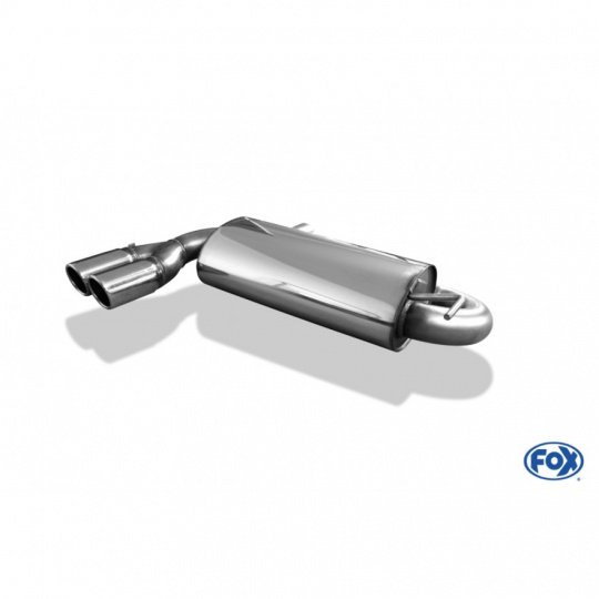 Fox Sportauspuff s koncovkou 2x80 Typ 16 pro Audi S3 8L s motorem 1.8 T
