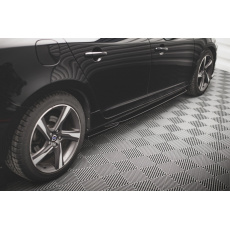 Maxton Design difuzory pod boční prahy pro Volvo S60 Mk2, Mk2 Facelift, černý lesklý plast ABS, R-Design