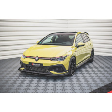 Maxton Design "Racing durability" spoiler pod přední nárazník s rohovými splittery pro Volkswagen Golf GTI Mk8, plast ABS bez povrchové úpravy, Clubsport