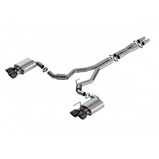 Borla Cat-Back výfukový systém "S-Type" pro Ford Mustang Dark Horse 5l V8, automat/manual, 2-dveř., r.v. 2024-, typ koncovek: černé Borla Cat-Back výfukový systém "S-Type" pro Ford Mustang Dark Horse 5l V8, automat/manual, 2-dveř., r.v. 2024-, typ koncovek: černé