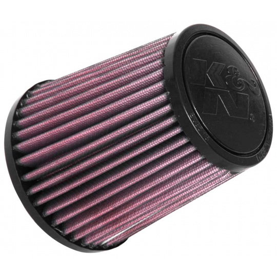 K&N univerzální kulatý zkosený filtr se vstupem 64 mm a výškou 127 mm, gumový vrchlík