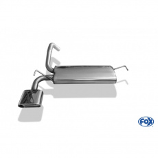 Fox Sportauspuff koncový tlumič výfuku s koncovkou 150x70 Typ 53 pro Ford Ka s motorem 1.2, 1.3 D Fox Sportauspuff koncový tlumič výfuku s koncovkou 150x70 Typ 53 pro Ford Ka s motorem 1.2, 1.3 D