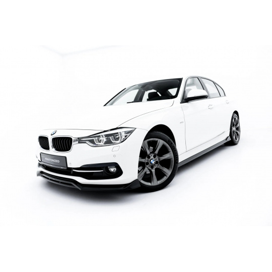 Maxton Design spoiler pod přední nárazník pro BMW řada 3 F30, F31, černý lesklý plast ABS