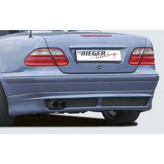Rieger spoiler pod zadní nárazník pro Mercedes CLK W208 kabriolet, kupé, plast ABS bez povrchové úpravy Rieger spoiler pod zadní nárazník pro Mercedes CLK W208 kabriolet, kupé, plast ABS bez povrchové úpravy