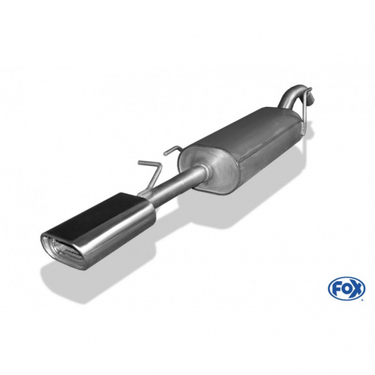 Fox Sportauspuff koncový tlumič výfuku s koncovkou 135x80 Typ 53 pro Volkswagen Passat 35I s motorem 1.6, 1.8, 1.9 TD, 2.0