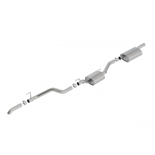 Borla Cat-Back výfukový systém "Touring" pro Jeep Gladiator 3,6l V6 (4WD) 4-dvéř. r.v. od 2020, typ koncovek: chromové Borla Cat-Back výfukový systém "Touring" pro Jeep Gladiator 3,6l V6 (4WD) 4-dvéř. r.v. od 2020, typ koncovek: chromové