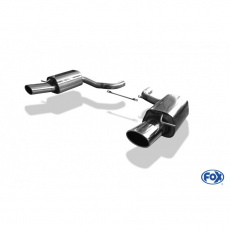 Fox Sportauspuff koncový tlumič výfuku s koncovkou 140x90 Typ 32 na obou stranách pro Audi S6 4F 2008- s motorem 5.0
