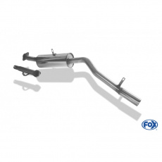 Fox Sportauspuff výfukový systém od katalyzátoru s koncovkou 1x63 Typ 10 pro Suzuki Samurai 1988- s motorem 1.3 l