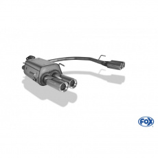 Fox Sportauspuff koncový tlumič výfuku s koncovkou 2x80 Typ 13 na obou stranách pro Opel Astra G s motorem 1.2, 1.4, 1.6, 1.7 D, 1.8, 2.0, 2.0 D, 2.2, 2.2 D, model CC