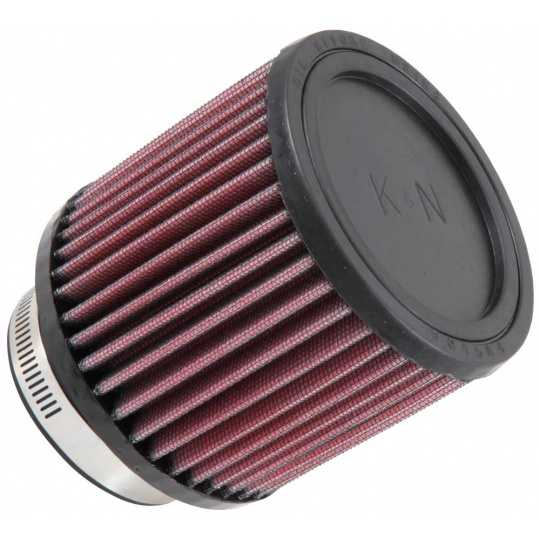 K&N univerzální kulatý filtr se vstupem 76 mm a výškou 102 mm, gumový vrchlík