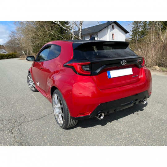 Fox Sportauspuff koncový tlumič výfuku s koncovkou 1x100 Typ 25 na obou stranách pro Toyota Yaris GR 2020- s motorem 1.6