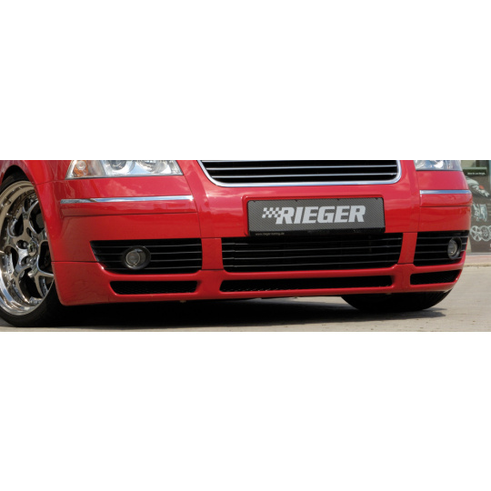 Rieger spoiler pod přední nárazník pro Volkswagen Passat 3BG combi, sedan, plast ABS bez povrchové úpravy, s 2 turbo nádechy - pro V6 Diesel