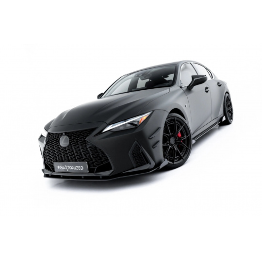 Maxton Design "Street Pro" spoiler pod přední nárazník s křidélky pro Lexus IS 500 Mk3 Facelift 2 (XE30), plast ABS bez povrchové úpravy Maxton Design "Street Pro" spoiler pod přední nárazník s křidélky pro Lexus IS 500 Mk3 Facelift 2 (XE30), plast ABS bez povrchové úpravy
