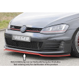 Rieger lipa pod přední nárazník pouze pro GTI / GTD pro Volkswagen Golf 7 GTD, GTI 3-dvéř., 5-dvéř. před faceliftem, 04/13-12/16, 06/13-12/16, plast ABS bez povrchové úpravy