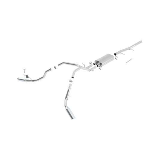 Borla Cat-Back výfukový systém "Touring" s koncovkami z boku pro GMC Sierra 1500 4,8/5,3/6,0 V8 4-dvéř., EC/SB 78,7", CC/SHB 69,3", r.v. 2009-2013 Borla Cat-Back výfukový systém "Touring" s koncovkami z boku pro GMC Sierra 1500 4,8/5,3/6,0 V8 4-dvéř., EC/SB 78,7", CC/SHB 69,3", r.v. 2009-2013