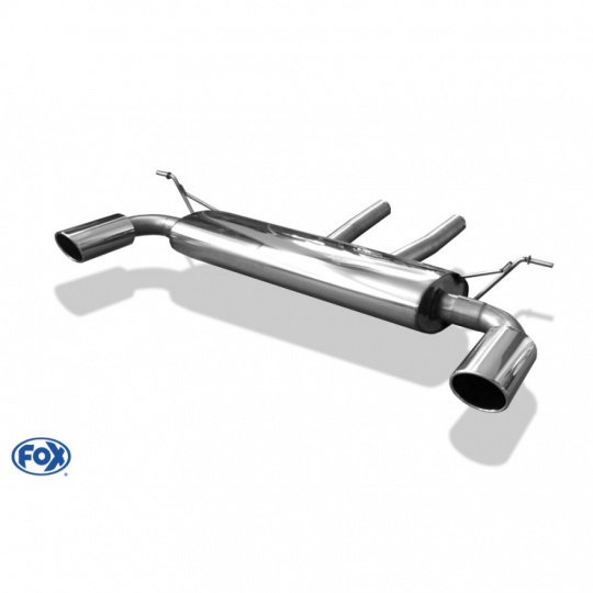 Fox Sportauspuff koncový tlumič výfuku s koncovkou 129x106 Typ 32 na obou stranách pro Audi Q7 s motorem 3.0 TFSI, 4.2 FSI, 4.2 TDI