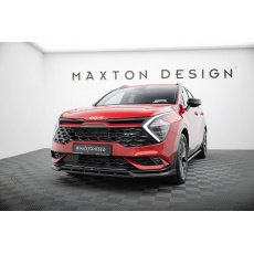 Maxton Design spoiler pod přední nárazník ver.2 pro Kia Sportage Mk5 GT-Line, černý lesklý plast ABS