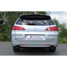 Fox Sportauspuff koncový tlumič výfuku s koncovkou 1x100 Typ 16 na obou stranách pro Honda Accord VII s motorem 2.0 (CM1) Fox Sportauspuff koncový tlumič výfuku s koncovkou 1x100 Typ 16 na obou stranách pro Honda Accord VII s motorem 2.0 (CM1)