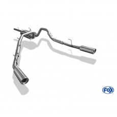 Fox Sportauspuff koncový tlumič výfuku s koncovkou 1x100 Typ 17 na obou stranách pro Dodge RAM 1500 2010- s motorem 5.7 l