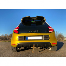 Fox Sportauspuff koncový tlumič výfuku s koncovkou 1x80 Typ 14 na obou stranách pro Renault Twingo III 2014- s motorem 0.9, 1.0