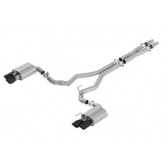 Borla Cat-Back výfukový systém "ATAK" s chromovými koncovkami pro Ford Mustang GT 5,0l RWD 2-dvéř. r.v. 2018-2020, typ koncovek: černé Borla Cat-Back výfukový systém "ATAK" s chromovými koncovkami pro Ford Mustang GT 5,0l RWD 2-dvéř. r.v. 2018-2020, typ koncovek: černé