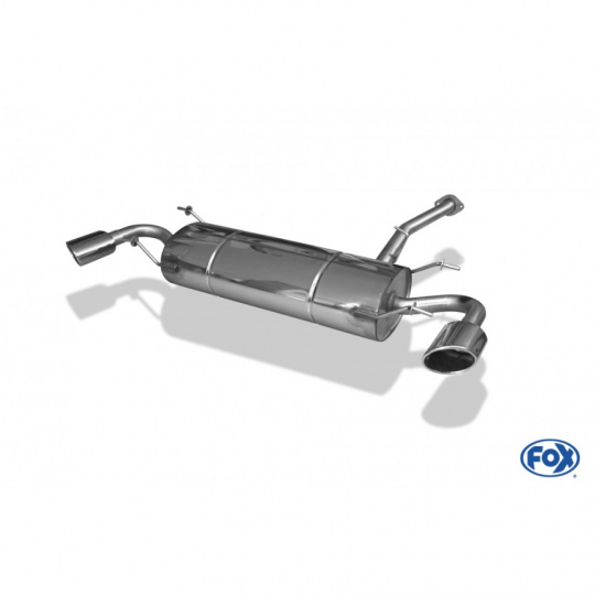 Fox Sportauspuff koncový tlumič výfuku s koncovkou 115x85 Typ 38 na obou stranách pro Mazda RX8 2003-2008 s motorem 1.3 Fox Sportauspuff koncový tlumič výfuku s koncovkou 115x85 Typ 38 na obou stranách pro Mazda RX8 2003-2008 s motorem 1.3