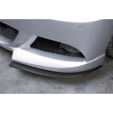 Rieger lipa pod přední nárazník Rieger pro BMW řada 3 E90, E91 sedan, touring před faceliftem, 03/05-08/08, 08/05-08/08, plast ABS s povrchovou úpravou Carbon-Look, pod přední nárazník Rieger obj. kód Y 00053402/10/11/12