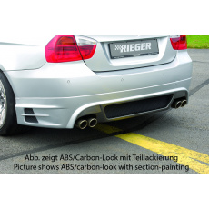 Rieger spoiler pod zadní nárazník pro BMW řada 3 E90, E91 sedan, touring vč. faceliftu r.v. 03/05-08/08, 08/05-08/08, 09/08-, plast ABS bez povrchové úpravy