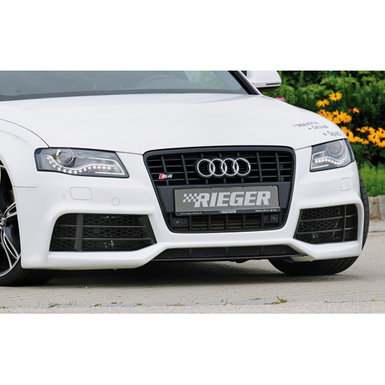 Rieger přední nárazník pro Audi A4 S4 B8, B81 avant, sedan před faceliftem, plast ABS bez povrchové úpravy, pro vozy s ostřikovači světlometů a parkovacím asistentem (PDC) Rieger přední nárazník pro Audi A4 S4 B8, B81 avant, sedan před faceliftem, plast ABS bez povrchové úpravy, pro vozy s ostřikovači světlometů a parkovacím asistentem (PDC)
