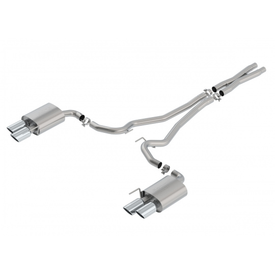 Borla Cat-Back výfukový systém "S-Type" pro Ford Mustang GT 5,0l V8 Convertible, s aut./man. převodovkou, RWD, 2-dvéř. r.v. 2018-2020 Borla Cat-Back výfukový systém "S-Type" pro Ford Mustang GT 5,0l V8 Convertible, s aut./man. převodovkou, RWD, 2-dvéř. r.v. 2018-2020