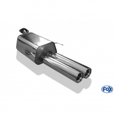 Fox Sportauspuff koncový tlumič výfuku s koncovkou 2x80 Typ 13 pro Opel Astra G s motorem 1.2, 1.4, 1.6, 1.7 D, 1.8, 2.0, 2.0 D, 2.2, 2.2 D, notchback Fox Sportauspuff koncový tlumič výfuku s koncovkou 2x80 Typ 13 pro Opel Astra G s motorem 1.2, 1.4, 1.6, 1.7 D, 1.8, 2.0, 2.0 D, 2.2, 2.2 D, notchback