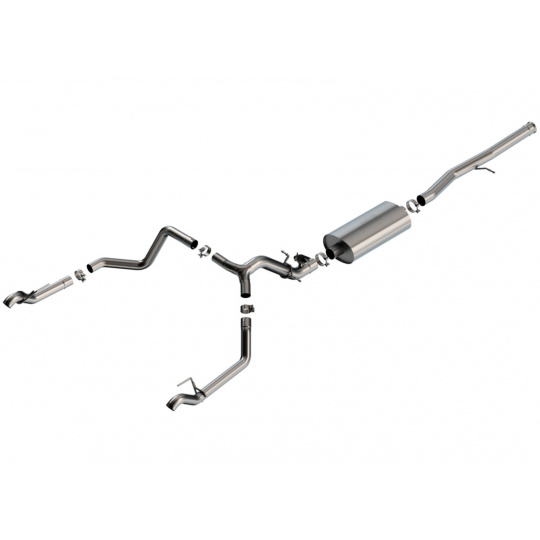 Borla Cat-Back výfukový systém "Touring" pro Chevrolet Silverado 1500 6.2L V8, automat, 2WD/4WD, EC s SB (6'7") 147.4" WB/ CC s SB (5'10") 147.4" WB, bez koncovek Borla Cat-Back výfukový systém "Touring" pro Chevrolet Silverado 1500 6.2L V8, automat, 2WD/4WD, EC s SB (6'7") 147.4" WB/ CC s SB (5'10") 147.4" WB, bez koncovek