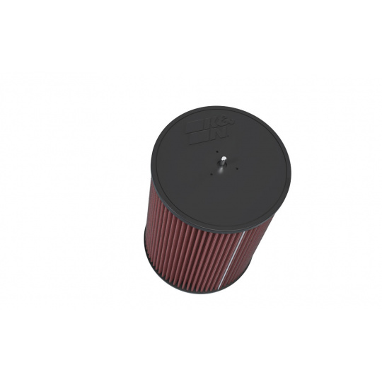 K&N univerzální kulatý zkosený filtr se vstupem 152 mm a výškou 279 mm, gumový vrchlík