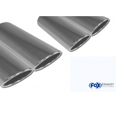 Fox Sportauspuff koncový tlumič výfuku s koncovkou 2x106x71 Typ 32 na obou stranách pro Audi A3 GY 2019- s motorem 2.0 Fox Sportauspuff koncový tlumič výfuku s koncovkou 2x106x71 Typ 32 na obou stranách pro Audi A3 GY 2019- s motorem 2.0