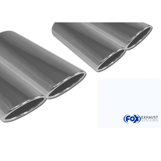 Fox Sportauspuff koncový tlumič výfuku s koncovkou 2x106x71 Typ 32 na obou stranách pro Audi A3 GY 2019- s motorem 2.0 Fox Sportauspuff koncový tlumič výfuku s koncovkou 2x106x71 Typ 32 na obou stranách pro Audi A3 GY 2019- s motorem 2.0