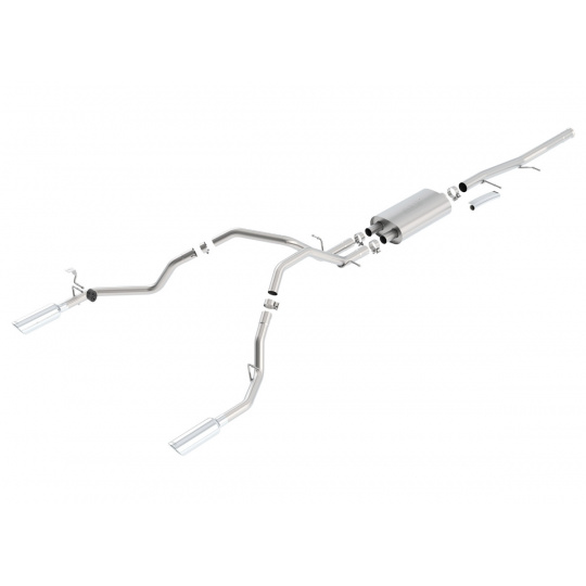 Borla Cat-Back výfukový systém "S-Type" pro Chevrolet Silverado 1500 4,8/5,3/6,0l V8 EC/SB 78,7", CC/SHB 69,3", r.v. od 09-13 Borla Cat-Back výfukový systém "S-Type" pro Chevrolet Silverado 1500 4,8/5,3/6,0l V8 EC/SB 78,7", CC/SHB 69,3", r.v. od 09-13