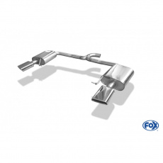 Fox Sportauspuff koncový tlumič výfuku s koncovkou 145x65 Typ 59 na obou stranách pro Volkswagen Golf VII s motorem 2.0 TDI