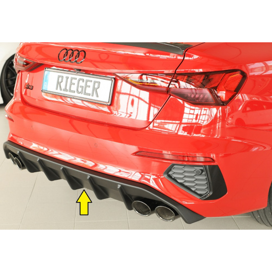 Rieger vložka zadního nárazníku pro Audi A3 GY 5-dvéř. (sedan), plast ABS bez povrchové úpravy