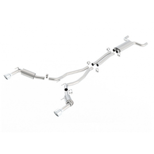 Borla Cat-Back výfukový systém "S-Type" s homologací EC pro Chevrolet Camaro SS 6,2l V8 RWD 2.dvéř. r.v. od 14-15 Borla Cat-Back výfukový systém "S-Type" s homologací EC pro Chevrolet Camaro SS 6,2l V8 RWD 2.dvéř. r.v. od 14-15