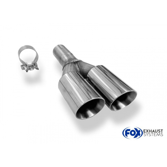 Fox Sportauspuff koncovka výfuku 2x76 Typ 25 pro Audi A2