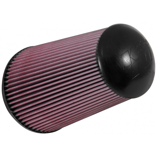 K&N univerzální kuželovitý zkosený filtr se vstupem 152 mm a výškou 295 mm, gumový vrchlík