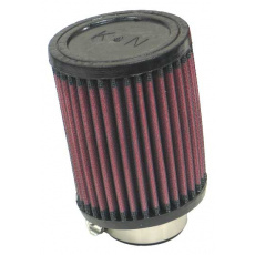 K&N univerzální kulatý filtr se vstupem 44 mm a výškou 114 mm, gumový vrchlík